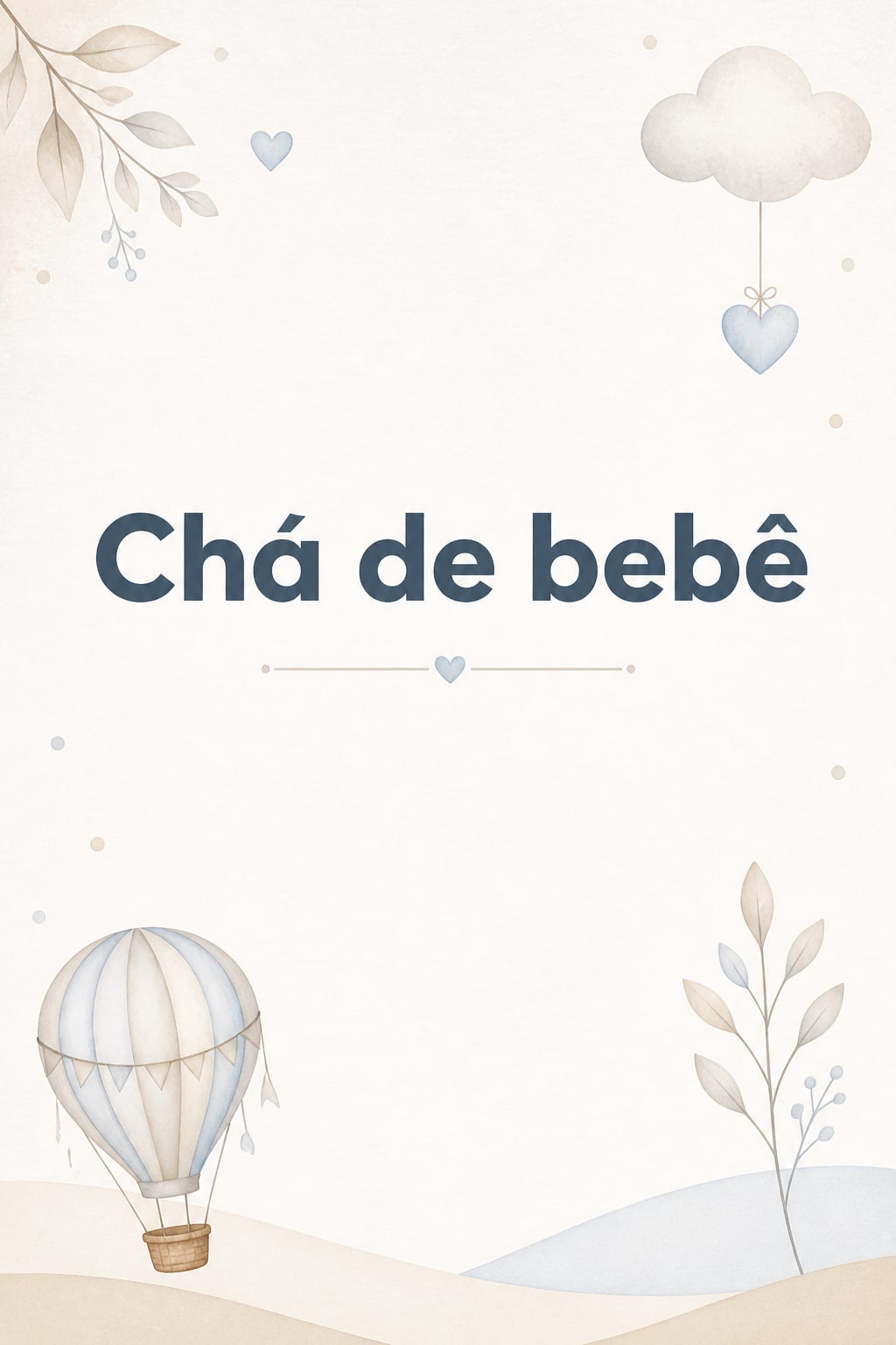 Convite de Chá de bebê