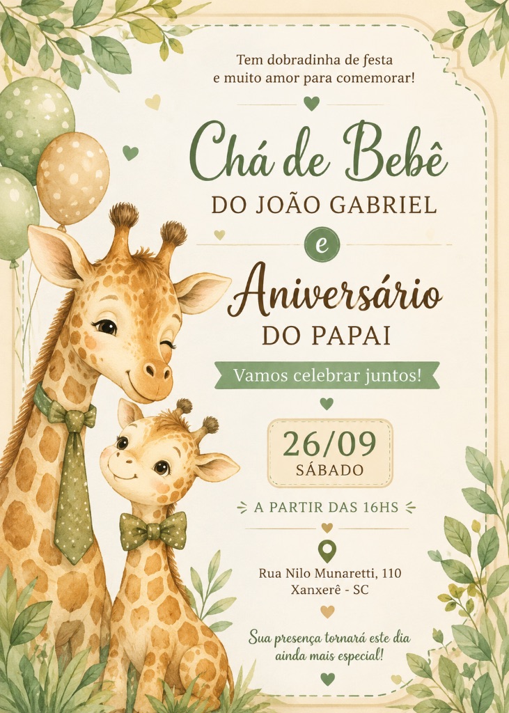 Convite de João Gabriel