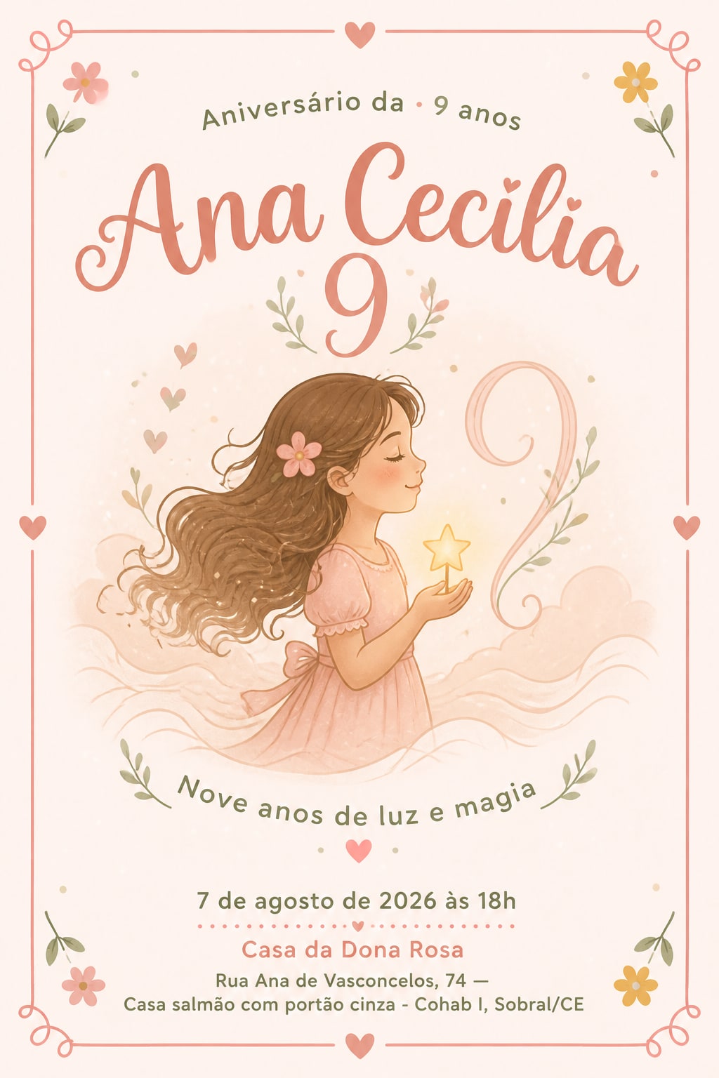 Convite de Ana Cecília 