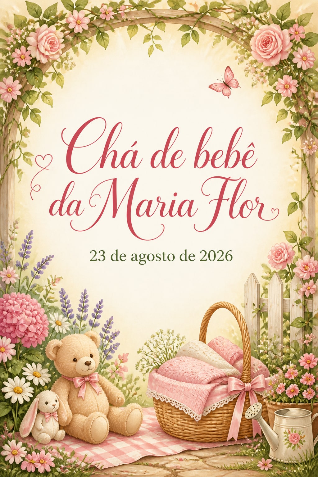 Convite de Maria Flor