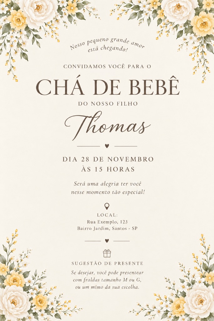 Convite de Thomas