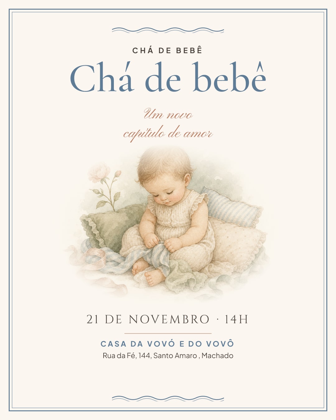 Convite de Chá de bebê