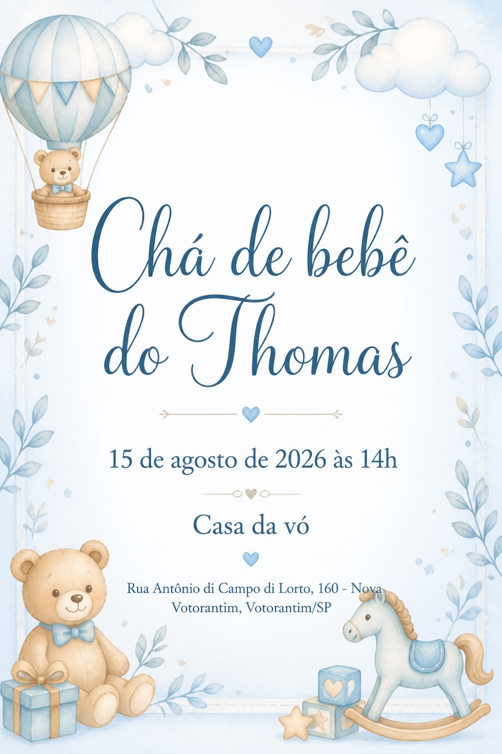 Convite de Thomas 