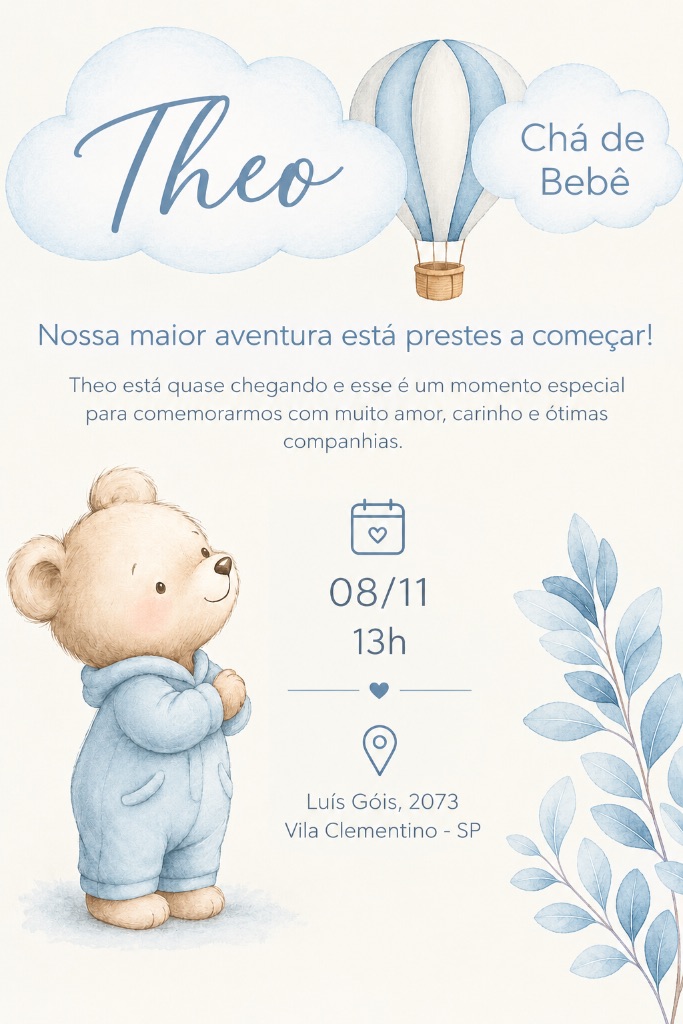 Convite de Theo